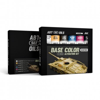 AK Interactive AKABT308 BASE COLOR ALTERATION SET - ABT 502 OILS