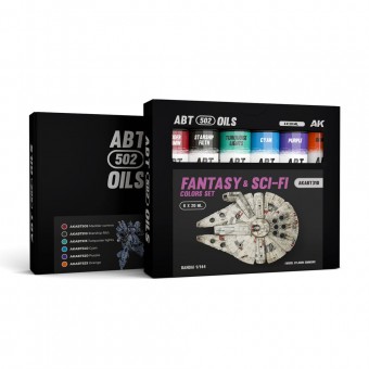 AK Interactive AKABT310 FANTASY & SCI-FI COLORS SET - ABT 502 OILS