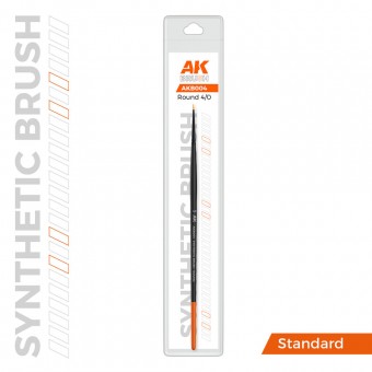 AK Interactive AKB004 AK SYNTHETIC BRUSH - ROUND 4/0