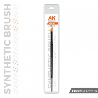 AK Interactive AKB010 AK SYNTHETIC BRUSH - ANGULAR