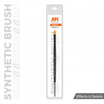 AK Interactive AKB014 AK SYNTHETIC BRUSH - FILBERT 2