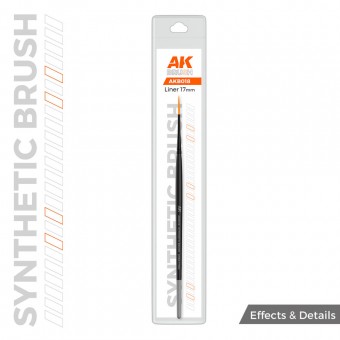 AK Interactive AKB018 AK SYNTHETIC BRUSH - LINER 17mm