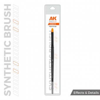 AK Interactive AKB019 AK SYNTHETIC BRUSH - HAMMER