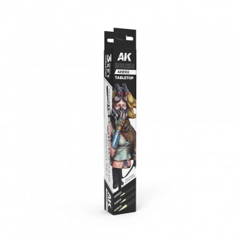 AK Interactive AKB102 TABLETOP SYNTETHIC BRUSHES SET (3 brushes)