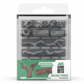 AK Interactive AKBIT0006 DEAD TREE BASING pcs.BASING BITS 17 pcs.
