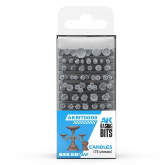 AK Interactive AKBIT0008 CANDLES pcs.BASING BITS 73 pcs.