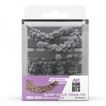 AK Interactive AKBIT0016 JUMP-PACK TRAIL FX pcs.BASING BITS 6 pcs.