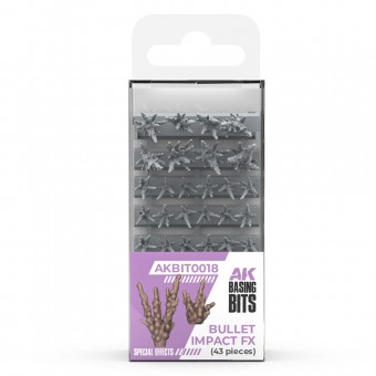 AK Interactive AKBIT0018 BULLET IMPACT FX pcs.BASING BITS 43 pcs.