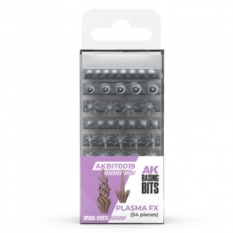 AK Interactive AKBIT0019 PLASMA FX pcs.BASING BITS 54 pcs.