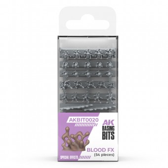 AK Interactive AKBIT0020 BLOOD FX pcs.BASING BITS 54 pcs.