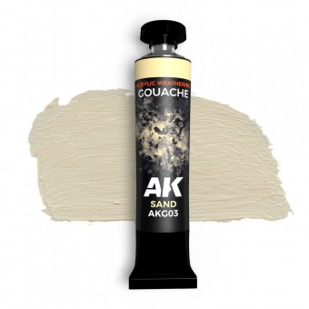 AK Interactive AKG03 SAND - AK GOUACHE 20 ml.