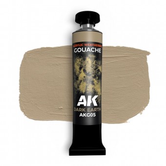 AK Interactive AKG05 DARK EARTH - AK GOUACHE 20 ml.