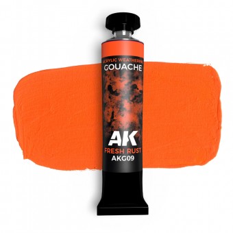 AK Interactive AKG09 FRESH RUST - AK GOUACHE 20 ml.