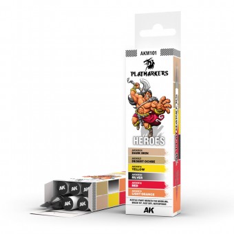 AK Interactive AKM101 PLAYMARKERS SET - HEROES (6 ref.)