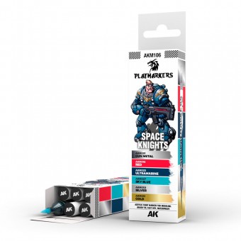 AK Interactive AKM106 PLAYMARKERS SET - A' SPACE KNIGHT (6 ref.)