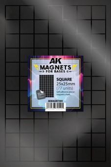 AK Interactive AKMAGNET003 SQUARE/CUADRADO 25 X 25 pcs.77 pcs.