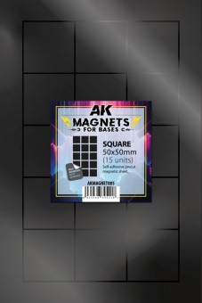 AK Interactive AKMAGNET005 SQUARE/CUADRADO 50 X 50 pcs.15 pcs.