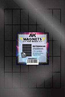 AK Interactive AKMAGNET013 RECTANGULAR 25 X 50 pcs.35 pcs.