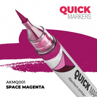 AK Interactive AKMQ001 SPACE MAGENTA - QUICK MARKER (Box 6 units)