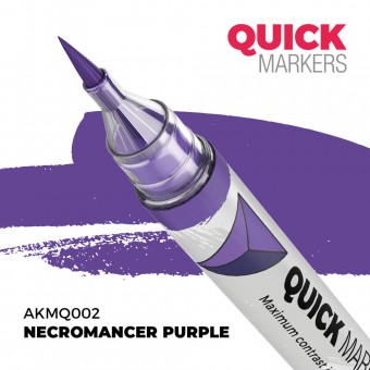 AK Interactive AKMQ002 NECROMANCER PURPLE - QUICK MARKER (Box 6 units)