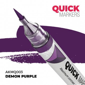 AK Interactive AKMQ003 DEMON PURPLE - QUICK MARKER (Box 6 units)