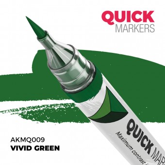 AK Interactive AKMQ009 VIVID GREEN - QUICK MARKER (Box 6 units)