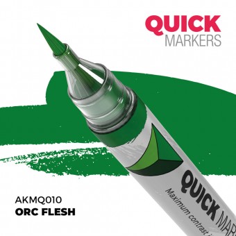 AK Interactive AKMQ010 ORC FLESH - QUICK MARKER (Box 6 units)