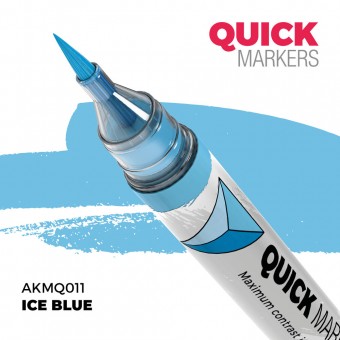 AK Interactive AKMQ011 ICE BLUE - QUICK MARKER (Box 6 units)