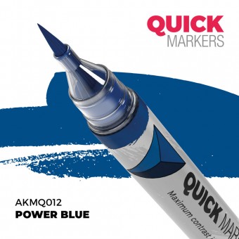AK Interactive AKMQ012 POWER BLUE - QUICK MARKER (Box 6 units)