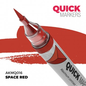 AK Interactive AKMQ016 SPACE RED - QUICK MARKER (Box 6 units)