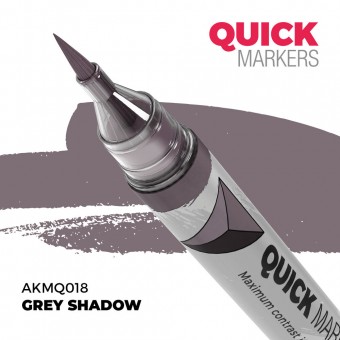 AK Interactive AKMQ018 GREY SHADOW - QUICK MARKER (Box 6 units)