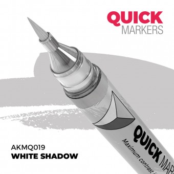 AK Interactive AKMQ019 WHITE SHADOW - QUICK MARKER (Box 6 units)
