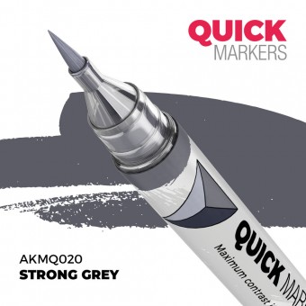 AK Interactive AKMQ020 STRONG GREY - QUICK MARKER (Box 6 units)