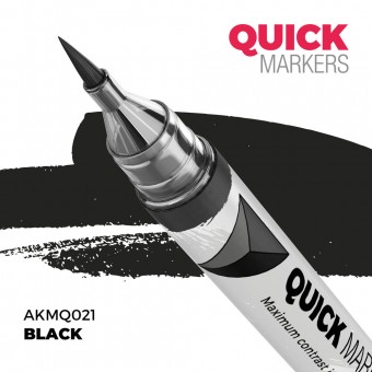 AK Interactive AKMQ021 BLACK - QUICK MARKER (Box 6 units)