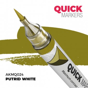 AK Interactive AKMQ024 PUTRID WHITE - QUICK MARKER (Box 6 units)