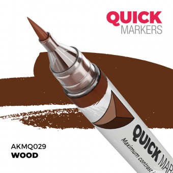 AK Interactive AKMQ029 WOOD - QUICK MARKER (Box 6 units)