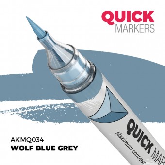 AK Interactive AKMQ034 WOLF BLUE GREY - QUICK MARKER (Box 6 units)