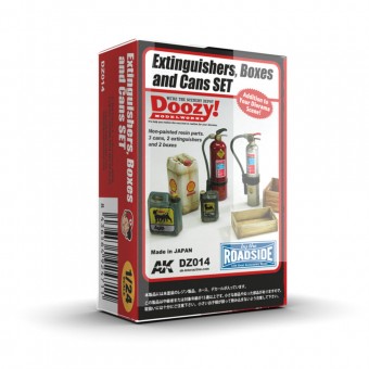 AK Interactive DZ014 EXTINGUISHERS, BOXES AND CANS SET