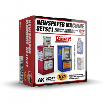 AK Interactive DZ017 NEWSPAPER MACHINE SETS 1