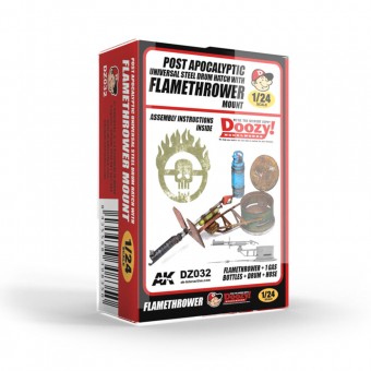 AK Interactive DZ032 UNIVERSAL STEEL DRUM HATCH WITH FLAMETHROWER MOUNT