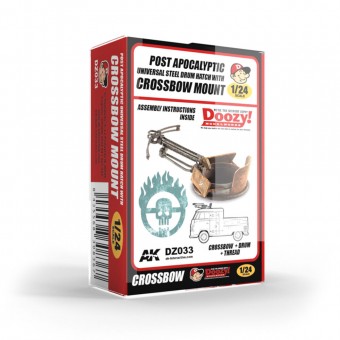AK Interactive DZ033 UNIVERSAL STEEL DRUM HATCH WITH CROSSBOW MOUNT