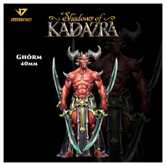AK Interactive KJD001 Shadows Of Kadazra - Ghorm 40mm by Josedavinci 40mm