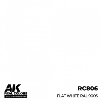 AK Interactive RC806 Flat White RAL 9003 17 ml.