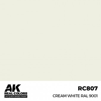 AK Interactive RC807 Cream White RAL 9001 17 ml.
