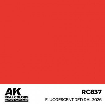 AK Interactive RC837 Fluorescent Red RAL 3026 17 ml.