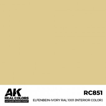 AK Interactive RC851 Elfenbein-Ivory RAL 1001 (Interior Color) 17 ml.