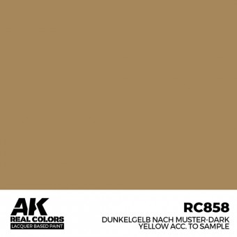 AK Interactive RC858 Dunkelgelb Nach Muster-Dark Yellow acc. to Sample