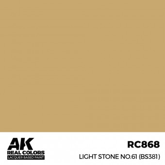 AK Interactive RC868 Light Stone No.61 (BS381) 17 ml.
