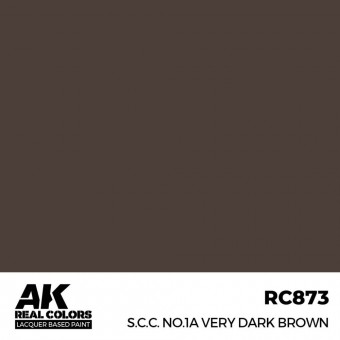 AK Interactive RC873 S.C.C. No.1A Very Dark Brown 17 ml.