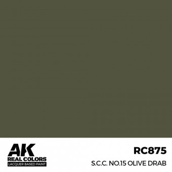 AK Interactive RC875 S.C.C. No.15 Olive Drab 17 ml.